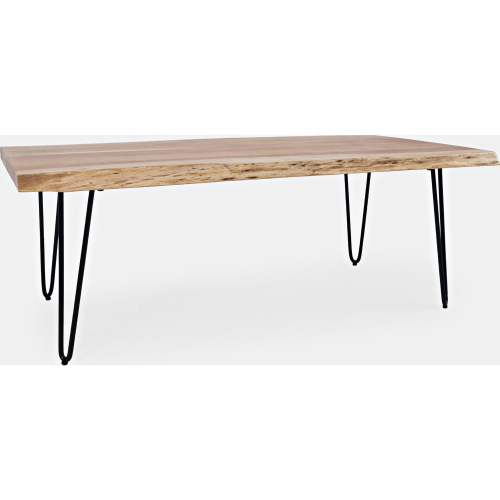 Nature's Edge 50" Coffee Table in Acacia Wood & Iron